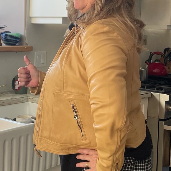 Bnwot Massimo Dutti leather jacket - Picture 2 of 9